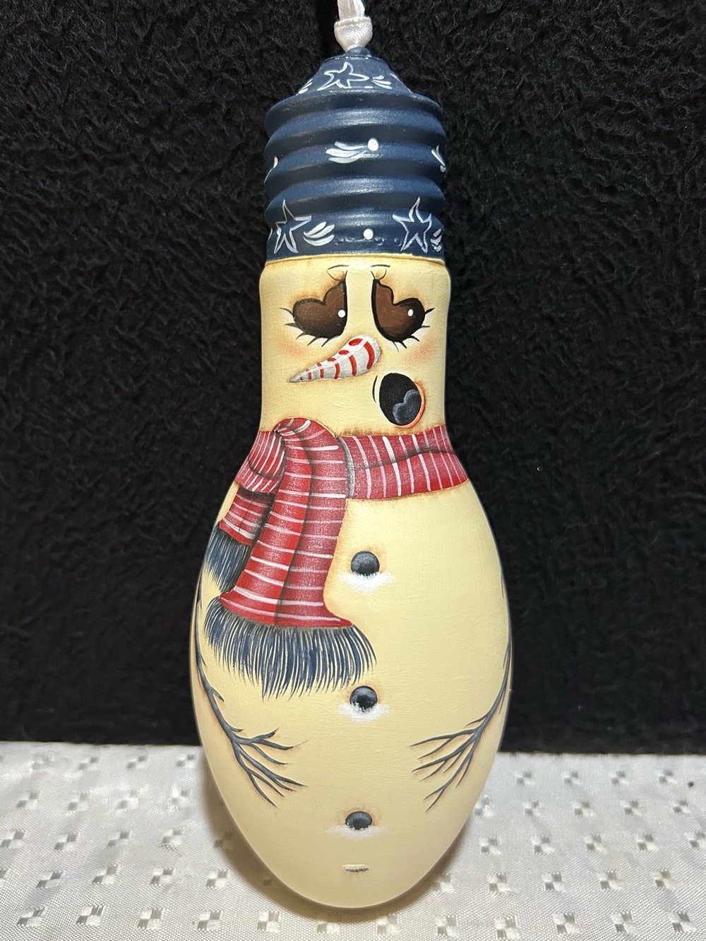 Handpainted Winter Snowman Wood Decoration Christmas Decor Holiday Decor Winter